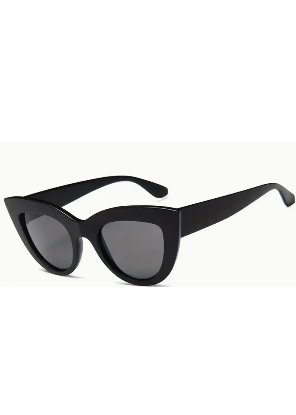 Summer Goth Black Cat Eye Sunglasses