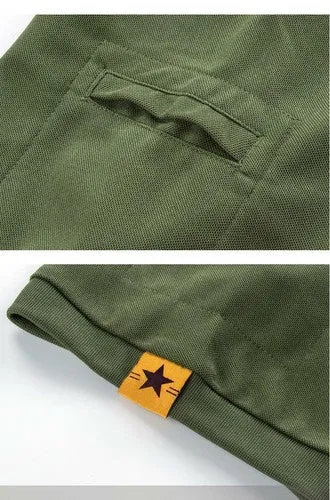 Tactical Mens Shirt Polo Short Sleeve Casual Quick Dry Combat Team Work T-Shirts
