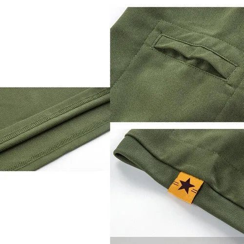 Tactical Mens Shirt Polo Short Sleeve Casual Quick Dry Combat Team Work T-Shirts
