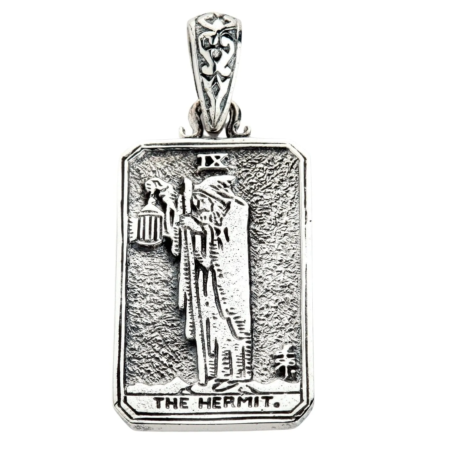 The Hermit Tarot Card 925 Sterling Silver Pendant