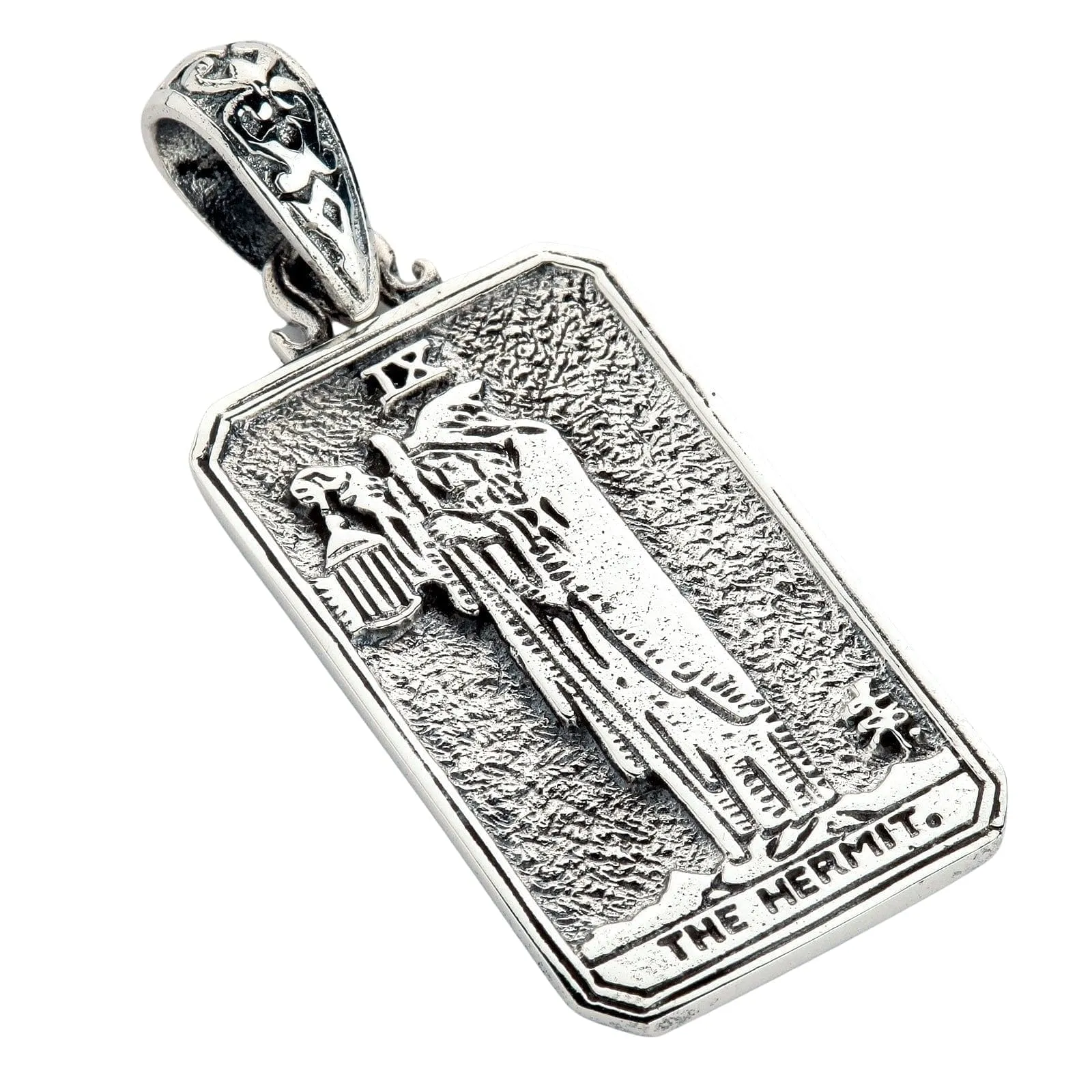 The Hermit Tarot Card 925 Sterling Silver Pendant