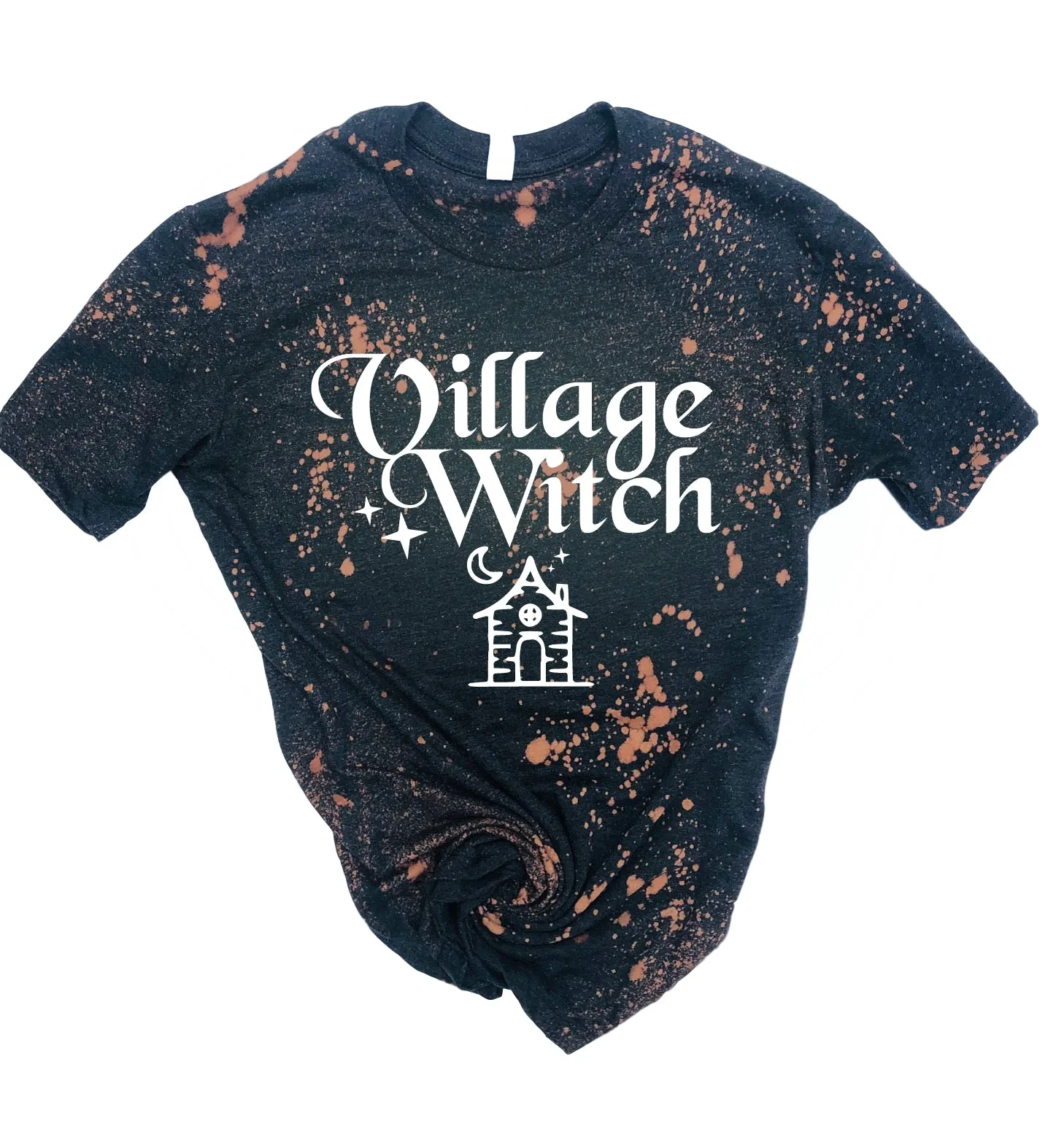 Village Witch Shirt | Bleached Tee | Unisex Crew